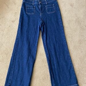 Talbots Classic Blue Wide-Leg Women's Jeans 10